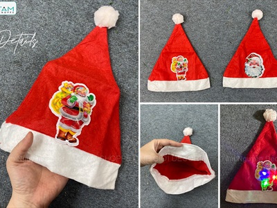 Nón Noel vải người lớn [Nhiều kiểu - ĐK 27cm] NON-X-03